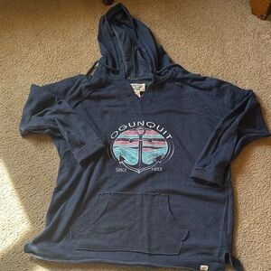 Navy Ogunquit Anchor Hoodie